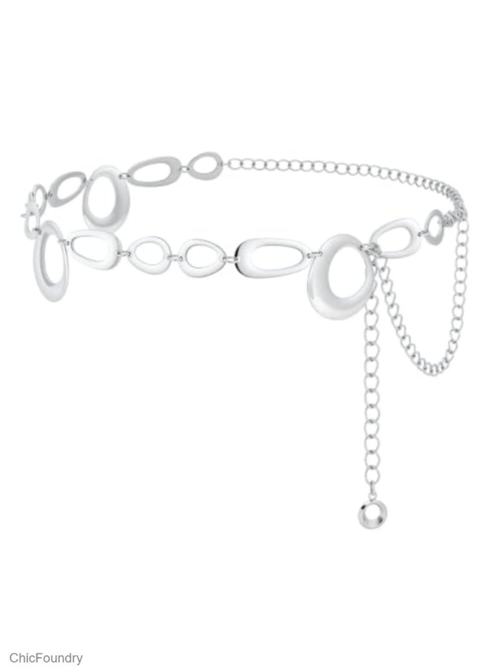 Chain Belt for Women Metal Waist Belt Fashion Clunky Link Dresses Accessory